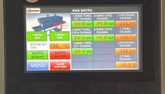 KURUTMA HATTI ISI KONTROL TÜNELİ OTOMASYONU